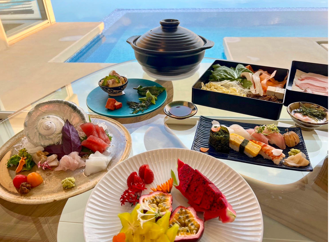 旬の沖縄食材と海の幸を味わう懐石コース